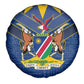 Namibia Yellow Sun Spare Tire Cover Sporty Style with Traditional Patterns