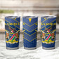 Namibia Yellow Sun Tumbler Cup Sporty Style with Traditional Patterns