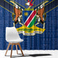 Namibia Yellow Sun Window Curtain Sporty Style with Traditional Patterns