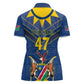 Namibia Yellow Sun Women Polo Shirt Sporty Style with Traditional Patterns