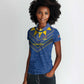 Namibia Yellow Sun Women Polo Shirt Sporty Style with Traditional Patterns