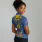 Namibia Yellow Sun Women Polo Shirt Sporty Style with Traditional Patterns