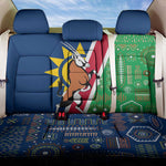 Namibia Gemsbok Back Car Seat Cover Flag Design with African Patterns