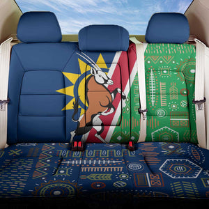 Namibia Gemsbok Back Car Seat Cover Flag Design with African Patterns