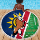 Namibia Gemsbok Beach Blanket Flag Design with African Patterns