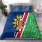 Namibia Gemsbok Bedding Set Flag Design with African Patterns