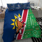 Namibia Gemsbok Bedding Set Flag Design with African Patterns