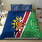 Namibia Gemsbok Bedding Set Flag Design with African Patterns