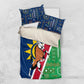 Namibia Gemsbok Bedding Set Flag Design with African Patterns