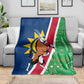 Namibia Gemsbok Blanket Flag Design with African Patterns