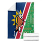 Namibia Gemsbok Blanket Flag Design with African Patterns