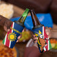 Namibia Gemsbok 4 in 1 Can Cooler Tumbler Flag Design with African Patterns