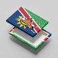 Namibia Gemsbok Canvas Wall Art Flag Design with African Patterns