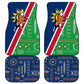 Namibia Gemsbok Car Mats Flag Design with African Patterns