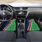 Namibia Gemsbok Car Mats Flag Design with African Patterns