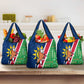 Namibia Gemsbok Grocery Bag Flag Design with African Patterns