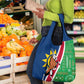 Namibia Gemsbok Grocery Bag Flag Design with African Patterns