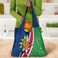 Namibia Gemsbok Grocery Bag Flag Design with African Patterns