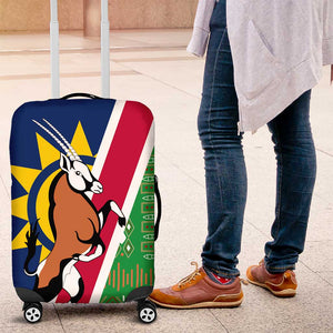 Namibia Gemsbok Luggage Cover Flag Design with African Patterns
