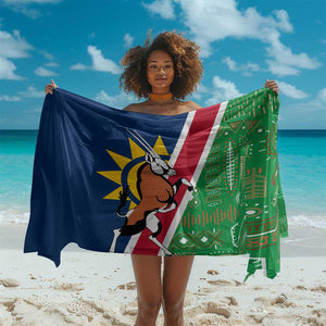 Namibia Gemsbok Sarong Flag Design with African Patterns