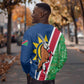 Namibia Gemsbok Sweatshirt Flag Design with African Patterns