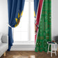 Namibia Gemsbok Window Curtain Flag Design with African Patterns