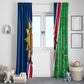 Namibia Gemsbok Window Curtain Flag Design with African Patterns