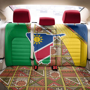 Afro Namibia Map Back Car Seat Cover National Emblem and Cultural Motif Design