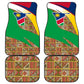 Afro Namibia Map Car Mats National Emblem and Cultural Motif Design
