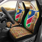 Afro Namibia Map Car Seat Cover National Emblem and Cultural Motif Design