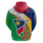 Afro Namibia Map Hoodie National Emblem and Cultural Motif Design