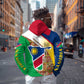 Afro Namibia Map Hoodie National Emblem and Cultural Motif Design