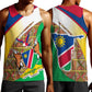 Afro Namibia Map Men Tank Top National Emblem and Cultural Motif Design