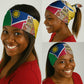 Afro Namibia Map Neck Gaiter National Emblem and Cultural Motif Design TS04