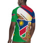 Afro Namibia Map Rugby Jersey National Emblem and Cultural Motif Design