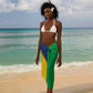 Afro Namibia Map Sarong National Emblem and Cultural Motif Design