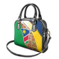 Afro Namibia Map Shoulder Handbag National Emblem and Cultural Motif Design