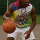 Afro Namibia Map Sleeveless Hoodie National Emblem and Cultural Motif Design - African Pride