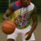 Afro Namibia Map Sleeveless Zip Hoodie National Emblem and Cultural Motif Design - African Pride