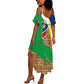 Afro Namibia Map Summer Maxi Dress National Emblem and Cultural Motif Design