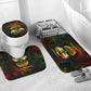 Black History Tree of Knowledge Bathroom Set Pan-African Afrocentric Drip Art Illustration
