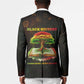 Black History Tree of Knowledge Blazer Pan-African Afrocentric Drip Art Illustration
