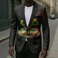 Black History Tree of Knowledge Blazer Pan-African Afrocentric Drip Art Illustration