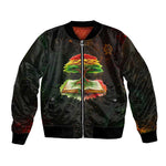 Black History Tree of Knowledge Bomber Jacket Pan-African Afrocentric Drip Art Illustration