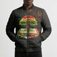 Black History Tree of Knowledge Bomber Puffer Jacket Pan-African Afrocentric Drip Art Illustration