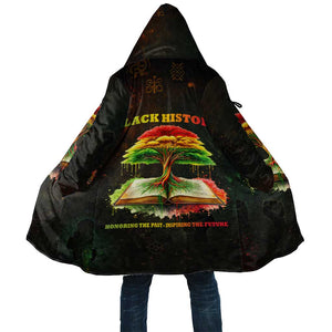 Black History Tree of Knowledge Cloak Pan-African Afrocentric Drip Art Illustration