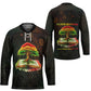Black History Tree of Knowledge Hockey Jersey Pan-African Afrocentric Drip Art Illustration