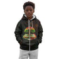 Black History Tree of Knowledge Kid Hoodie Pan-African Afrocentric Drip Art Illustration