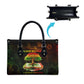 Black History Tree of Knowledge Leather Bag Pan-African Afrocentric Drip Art Illustration