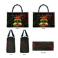Black History Tree of Knowledge Leather Bag Pan-African Afrocentric Drip Art Illustration